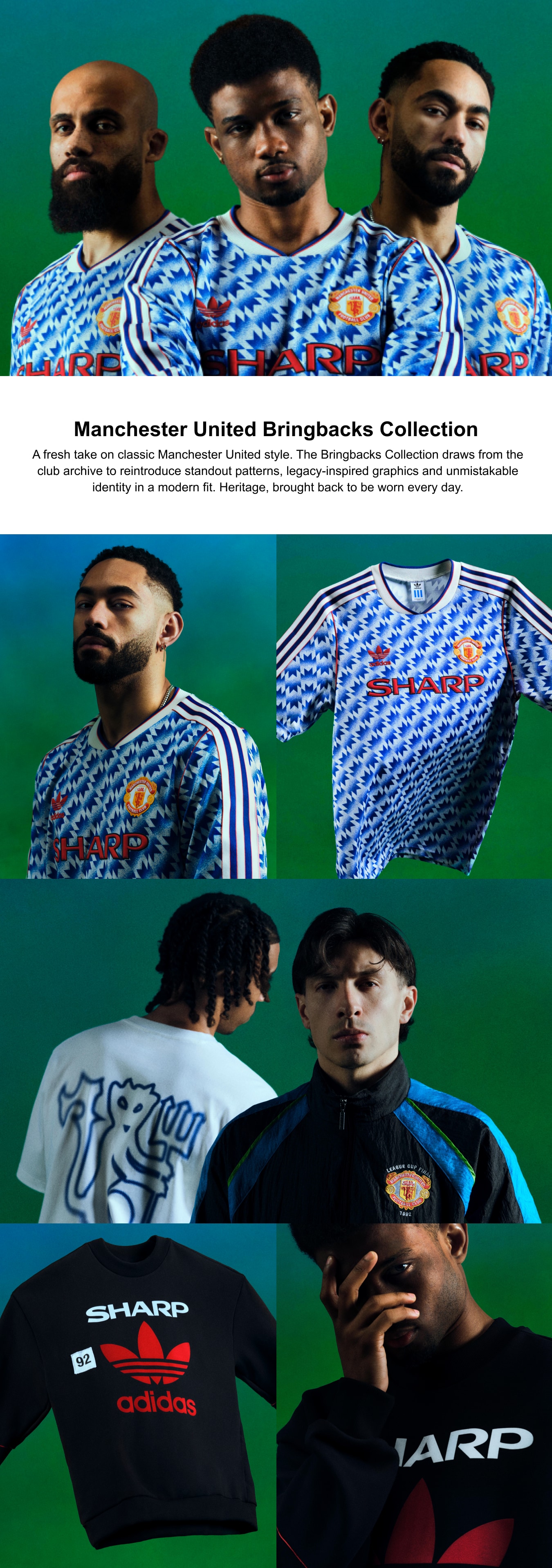 Manchester United adidas Originals 1990 Away Shirt - Blue
