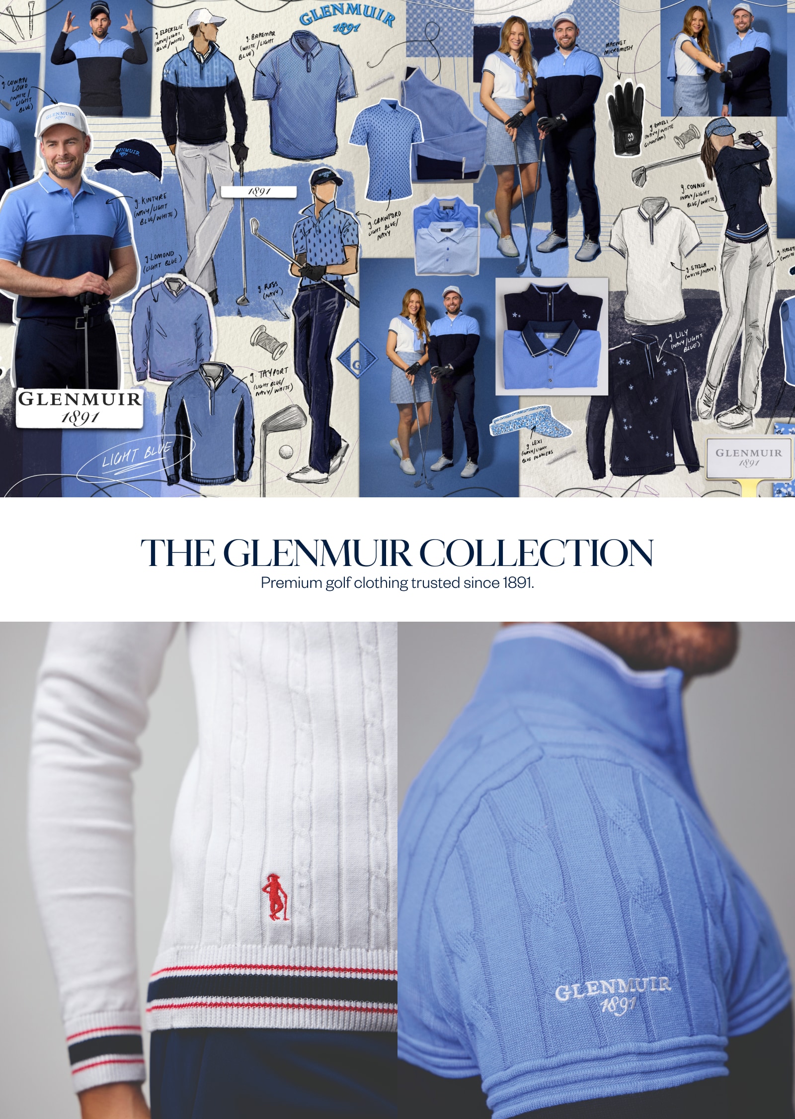 The Glenmuir Collection. Premium golf clothing trusted since 1891.