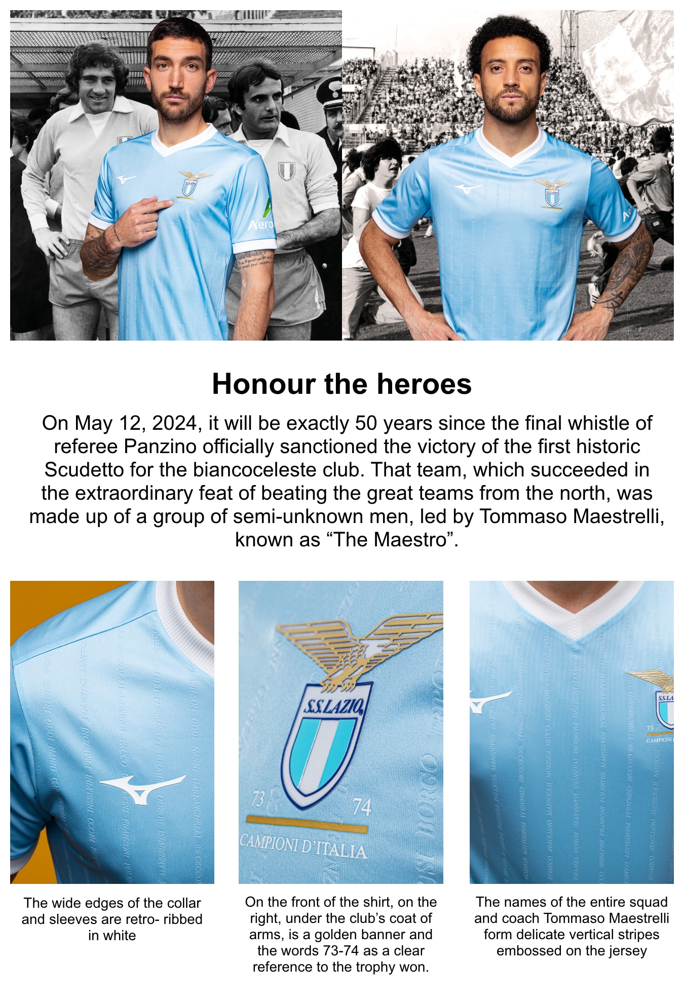 S. S. Lazio Mizuno Special Edition Jersey - Boxed