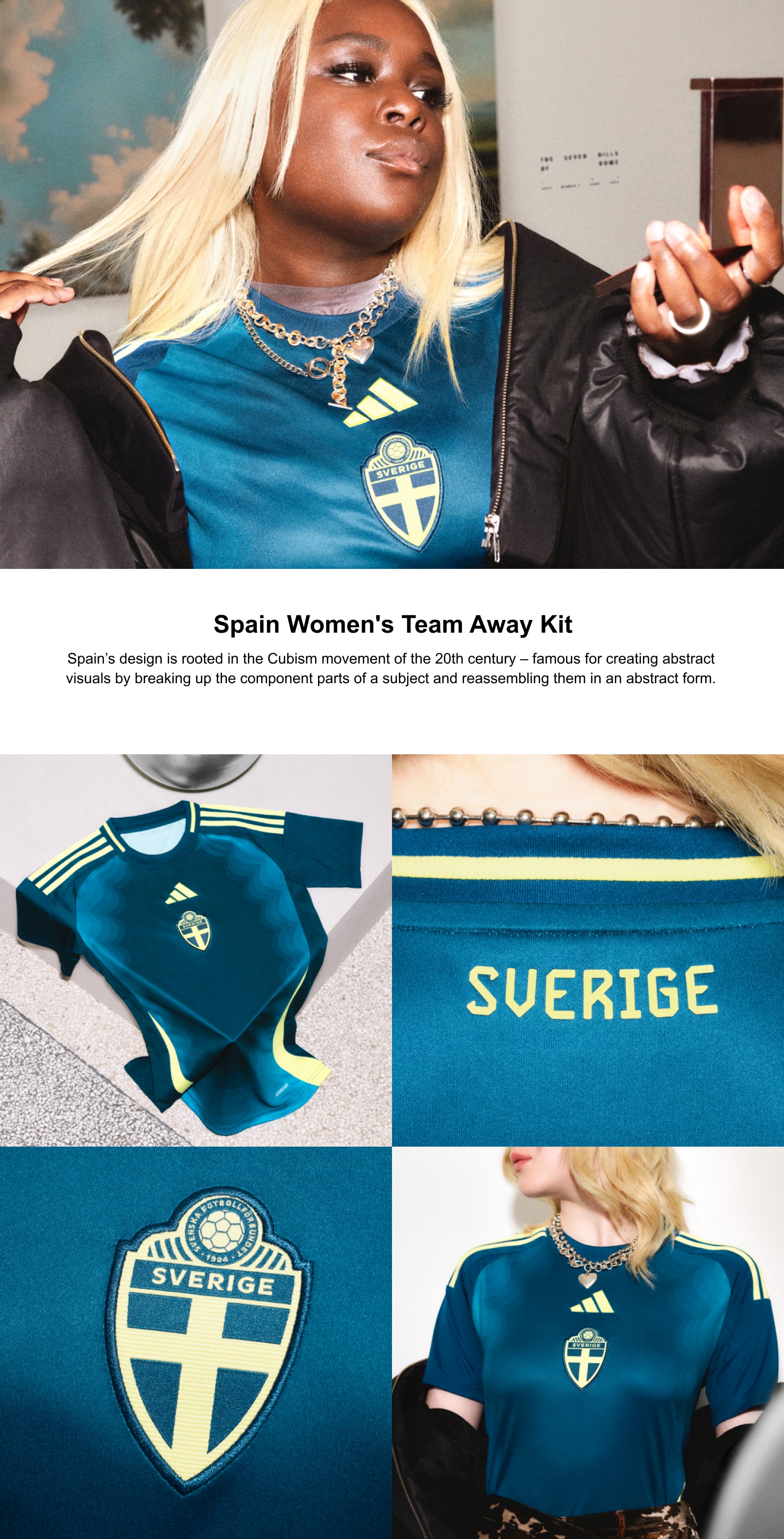 Sweden Women's Team Away Kit. This eye-catching design champions pioneering artists whose groundbreaking work pushed boundaries and challenged traditional narratives.