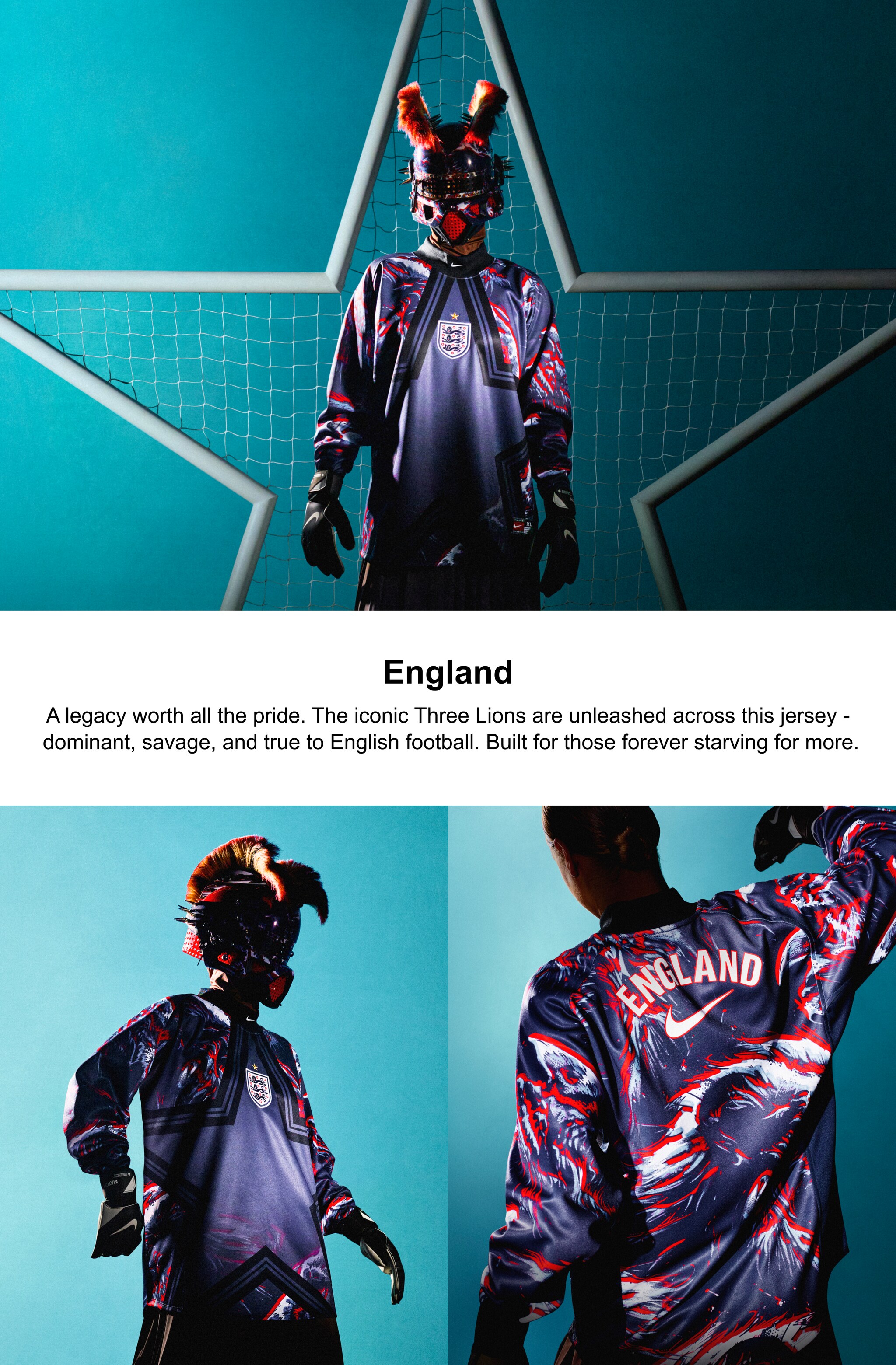 England Nike Hollywood Goalkeeper Lifestyle Jersey